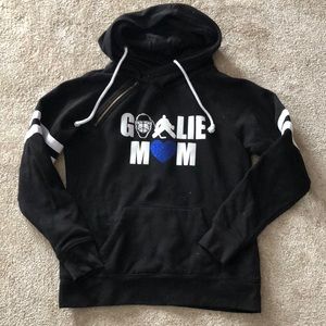 Hockey Goalie Mom double hooded sweatshirt M